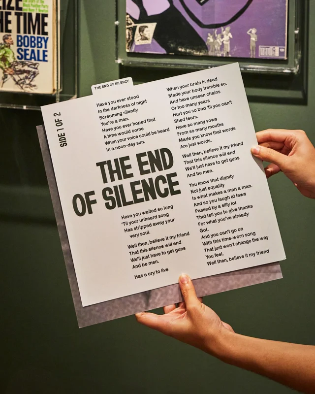 On Martin Luther King Jr. Day, we reflect on the power of voice, visibility, and collective action.

Poster House’s “Black Power to Black People” exhibit draws from the same era of struggle and conviction, when design was not decoration, but a tool for resistance. From protest sign lettering to bold, uncompromising imagery, the Black Panther Party understood a shared truth of the time: that narrative shapes history.

Design, when rooted in purpose, can become a form of protest.

#MartinLutherKingJrDay #BlackPowerMovement